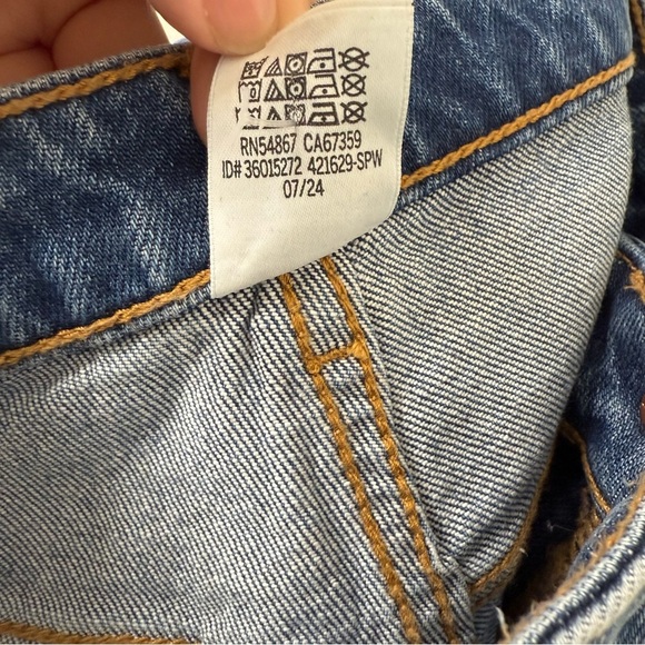 {12} DENIM BY PINK HIGH-RISE STRAIGHT JEANS - Picture 9 of 9